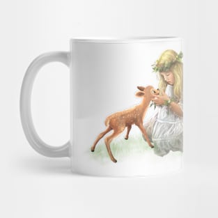 The girl and the deer Mug